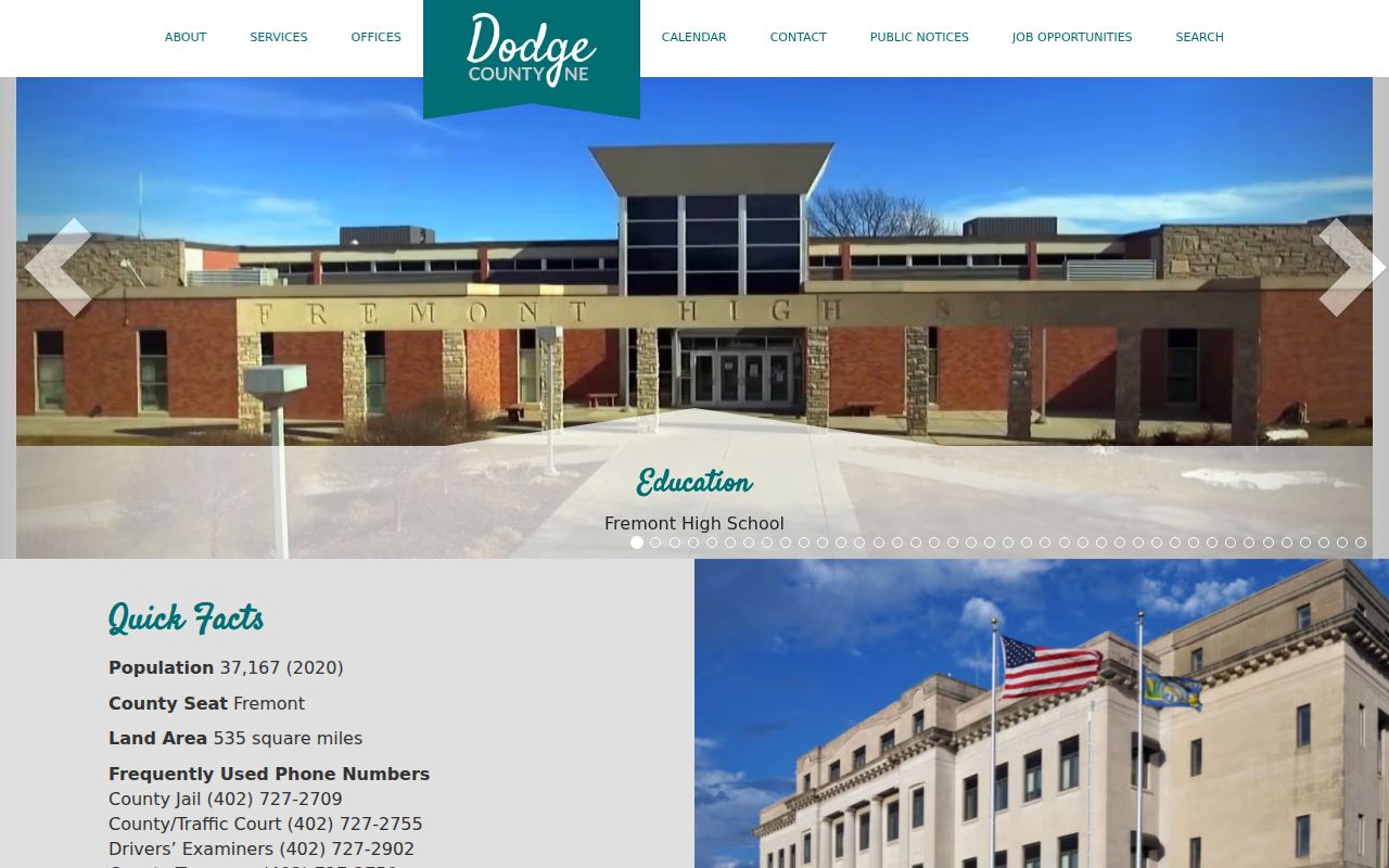 Dodge County court docket county government and Fremont context