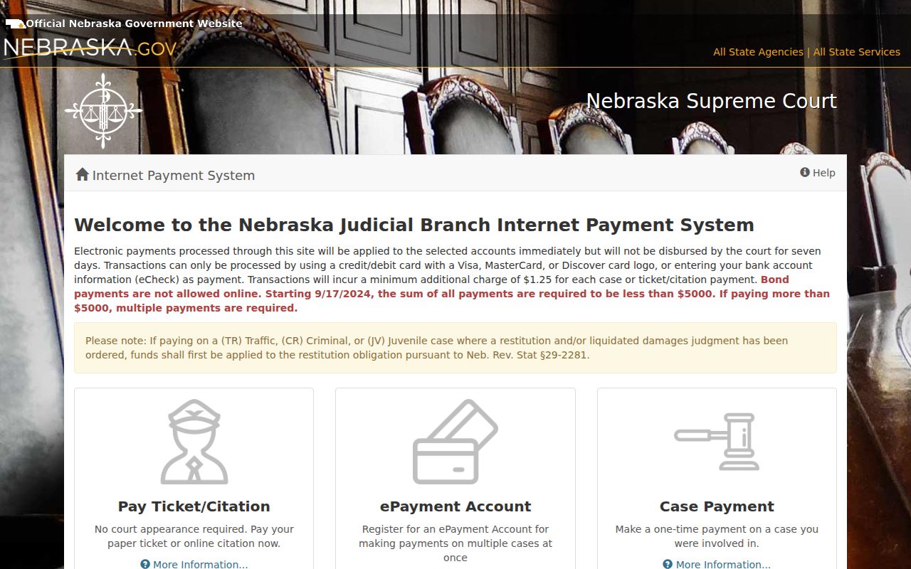 Dodge County traffic court records official ePayments payment portal